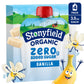 Stonyfield Organic Zero Grams Added Sugar Banilla Whole Milk Yogurt Pouches Pack