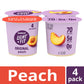 Dannon Light + Fit Original Peach Nonfat Yogurt 4 ct