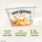 Too Good & Co. Fruit on the Bottom Peach Yogurt-Cultured Low Fat Milk Product, Smooth and Creamy Adult Snacks with Real Fruit, 5.3 oz Cup
