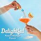 Crystal Light Peach Mango Powdered Drink Mix with Caffeine