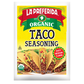 La Preferida Organic Taco Seasoning Mix, Zesty Flavor