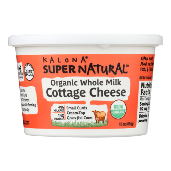 Kalona SuperNatural Organic, Whole Milk Cottage Cheese