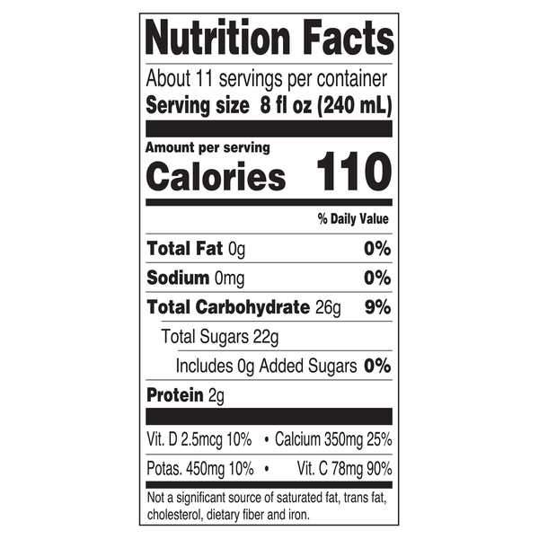 Tropicana No Pulp with Calcium & Vitamin D 100% Orange Juice