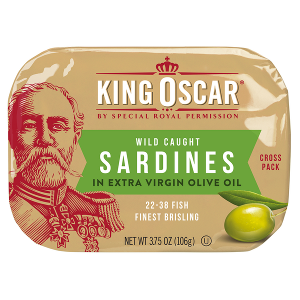 King Oscar Sardines 2-Layer in Extra Virgin Olive Oil Cross Pack