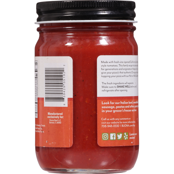 Buona Pizza Sauce, Chicago