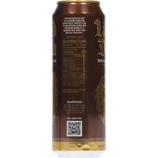 Liquid Death Flavored Rootbeer Wrath Sparkling Water