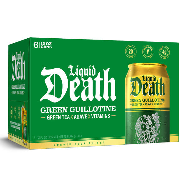 Liquid Death Iced Green Tea, Green Guillotine