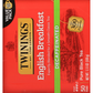 Twinings Black Tea, Pure, English Breakfast, Decaffeinated, Tea Bags, Value Pack