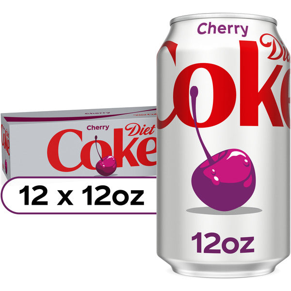 Diet Coke Cherry Cola Diet Soda Cans
