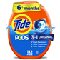 Tide PODS laundry detergent pacs 112 Count, Original Scent