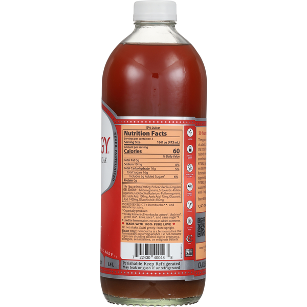 Synergy Strawberry Serenity Kombucha
