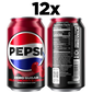 Pepsi Zero Sugar Soda Wild Cherry & Cream 12 Fl Oz, 12 Count
