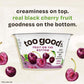 Too Good & Co. Fruit on the Bottom Black Cherry Yogurt-Cultured Low Fat Milk Product, Smooth and Creamy Adult Snacks with Real Fruit, 5.3 oz Cup