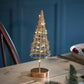 Gold LED Fairy Light Wire Table Christmas Tree