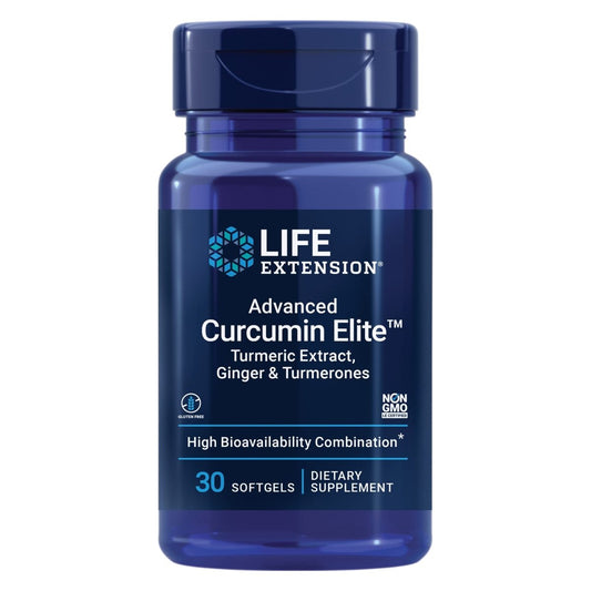 Life Extension Advanced Curcumin Elite Turmeric Extract, Ginger & Turmerones 30 Softgels