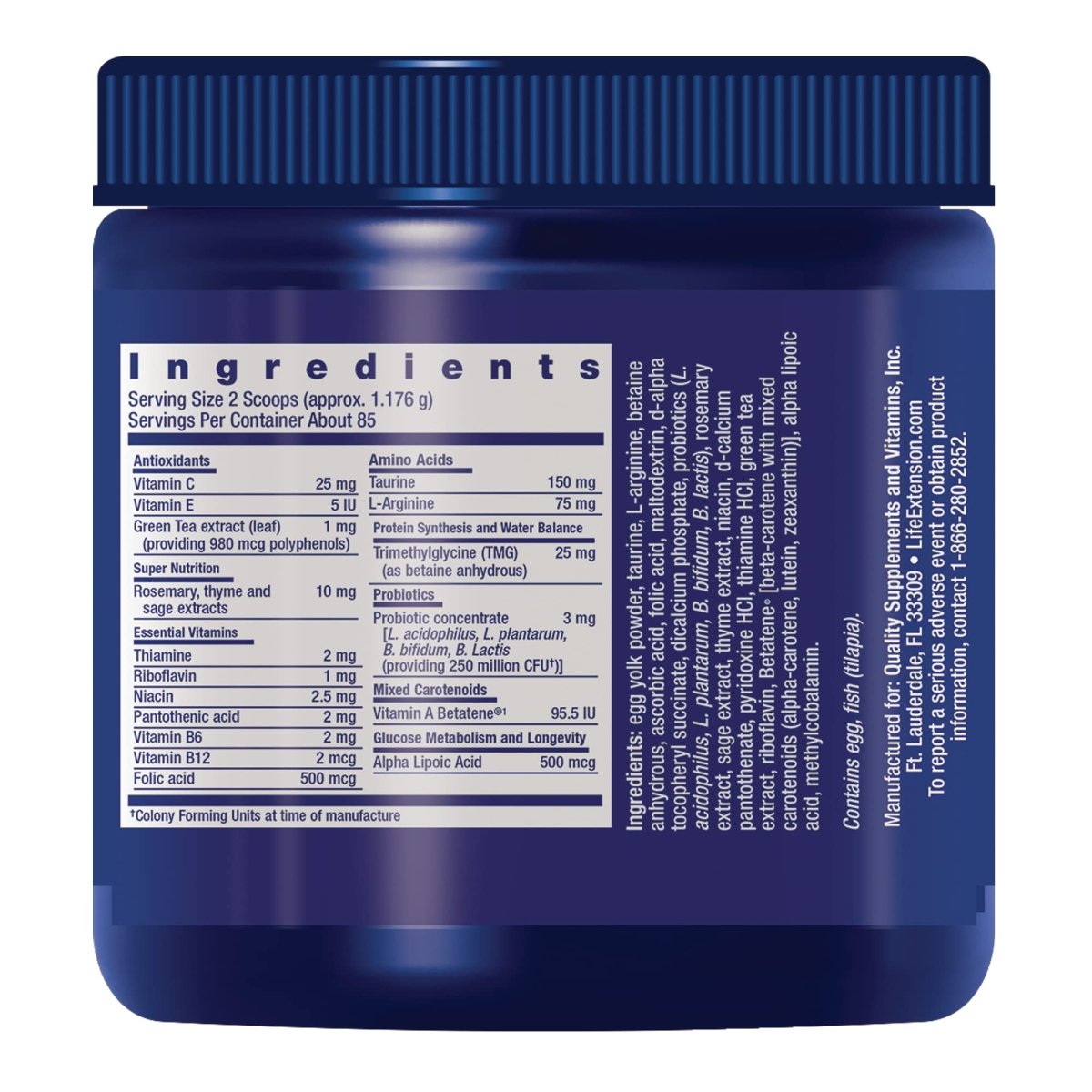 Life Extension Cat Mix Net Wt.100 Grams (85 Servings)