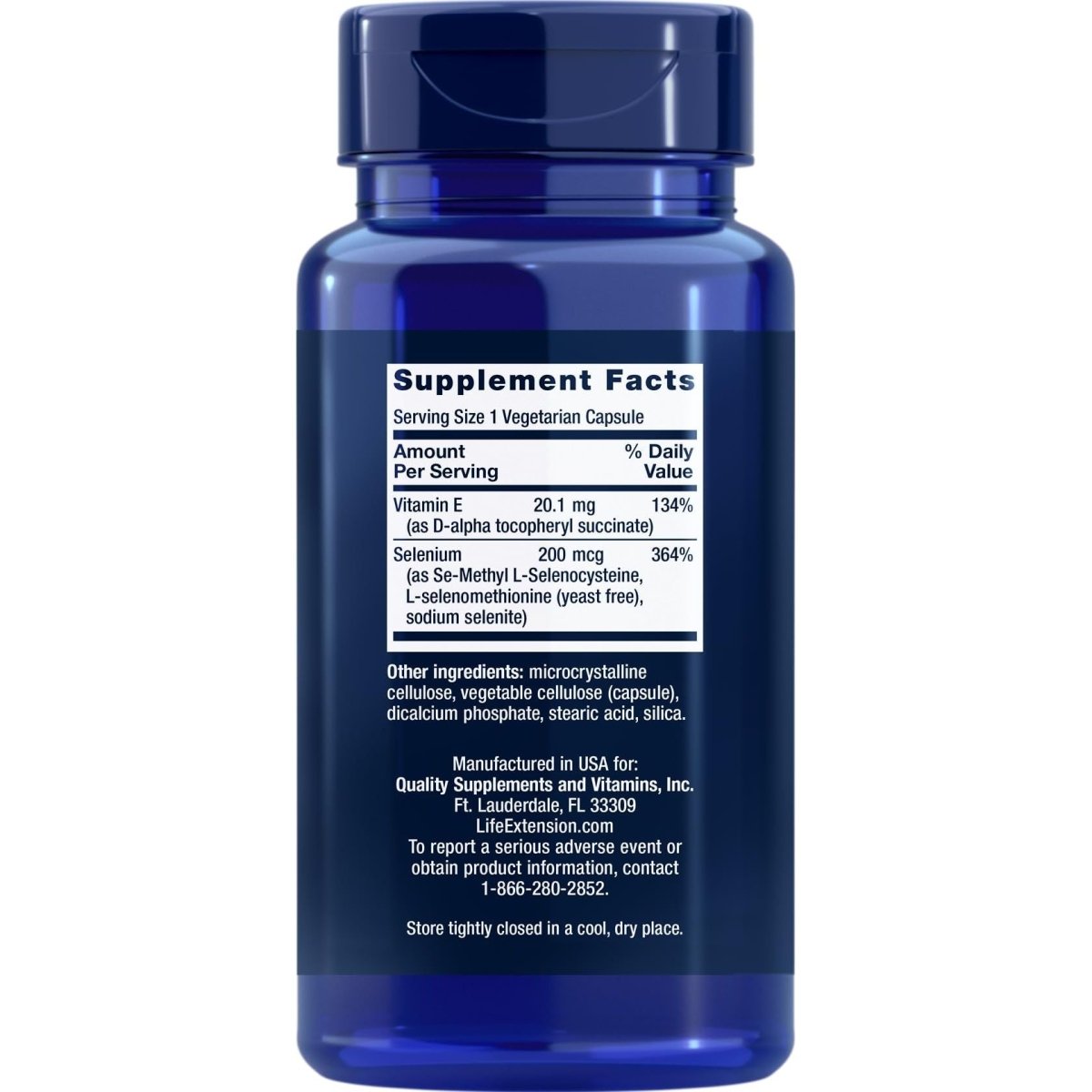 Life Extension - Super Selenium Complex & Vitamin E - 200 Mcg - 100 Vcaps (200 VCAPS)