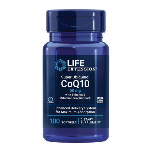 Life Extension Super Ubiquinol CoQ10 50mg 100 Softgels