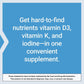 Life Extension Vitamins D and K with Sea-Iodine 60 Capsules