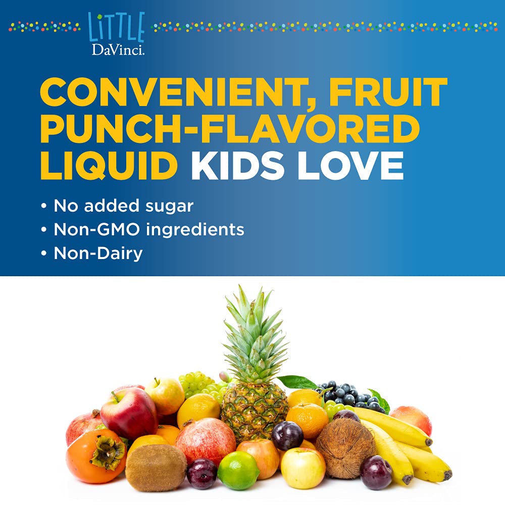 Little DaVinci Calm - Calming Supplement for Kids - Fruit Punch Flavor - 30 ml