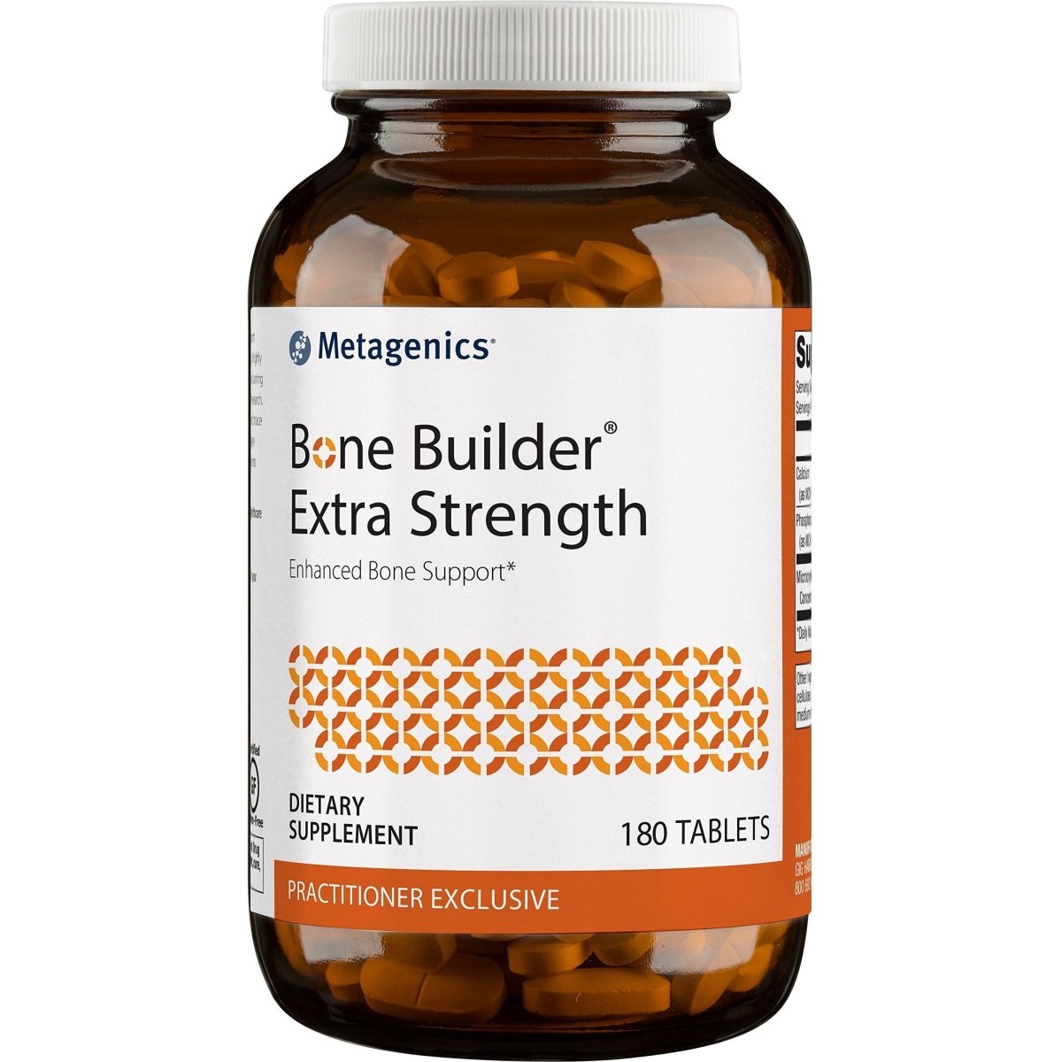 Metagenics Bone Builder Extra Strength Tablets with Calcium and Phosphorus to Help Maintain Healthy Bone Density - 60 Servings