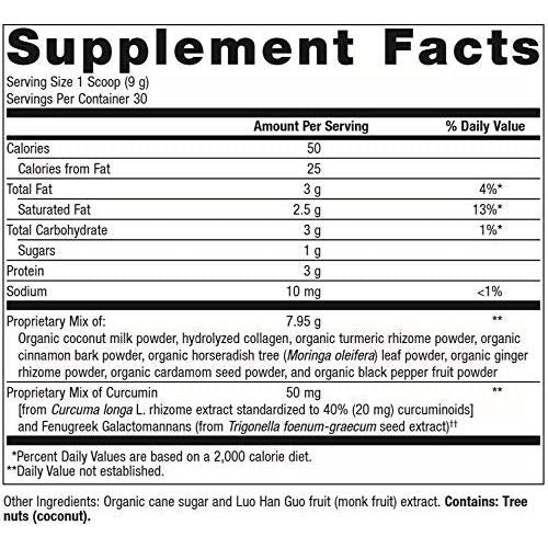 Metagenics - Golden Fusion, Highly Bioavailable Curcumin and Grass-Fed Collagen Peptides, 30 Servings