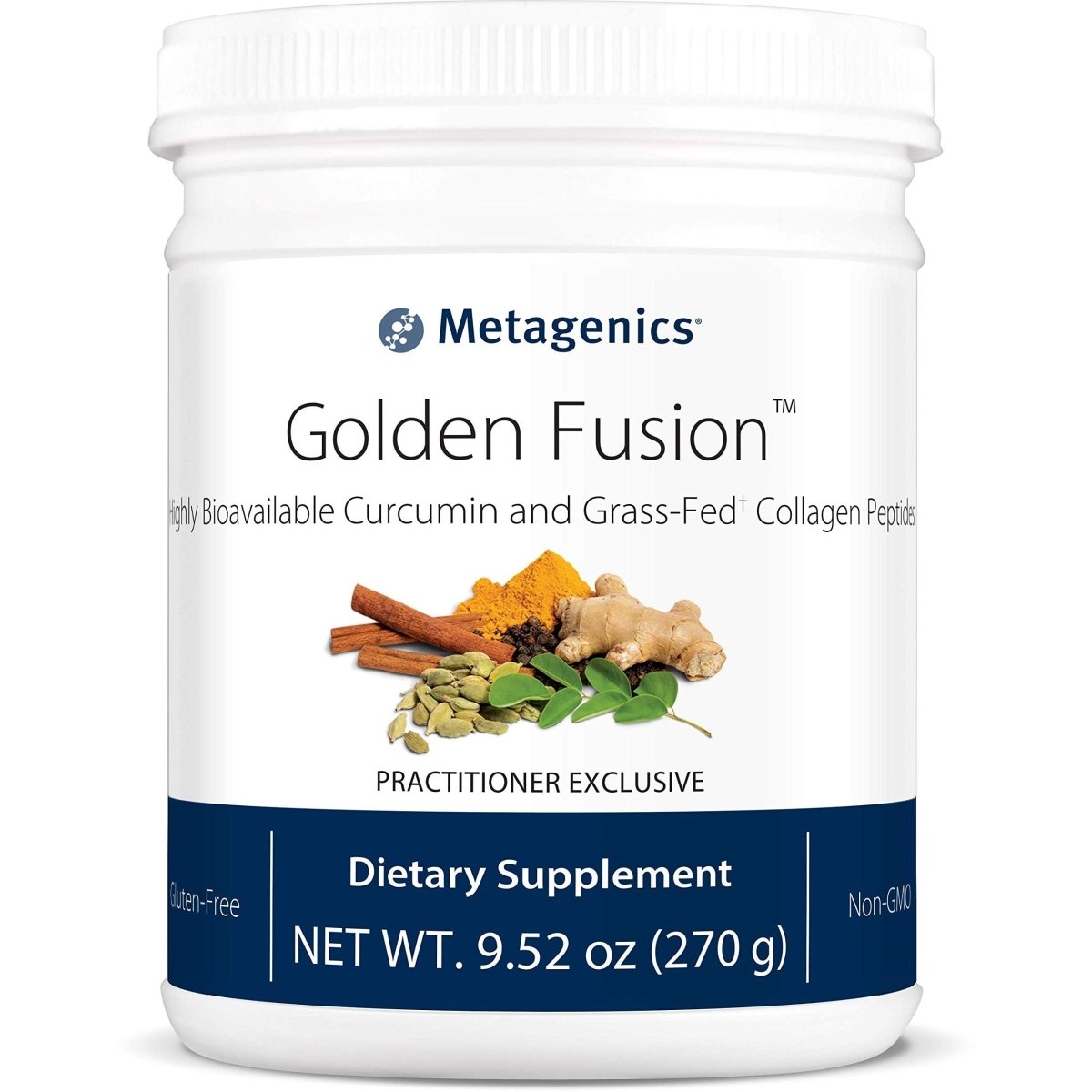 Metagenics - Golden Fusion, Highly Bioavailable Curcumin and Grass-Fed Collagen Peptides, 30 Servings