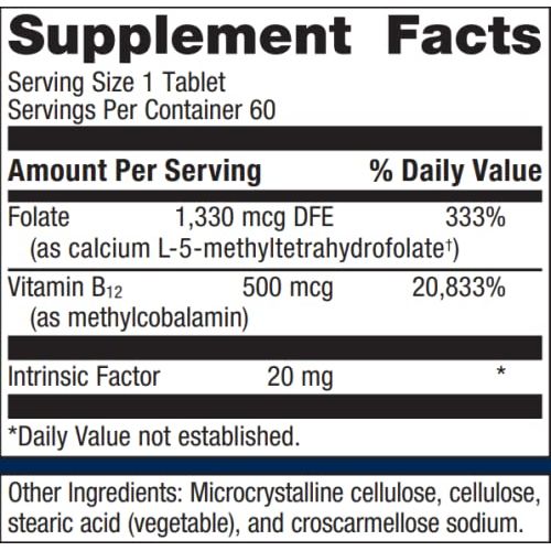 Metagenics Intrinsi-B12 Folate 60 Servings