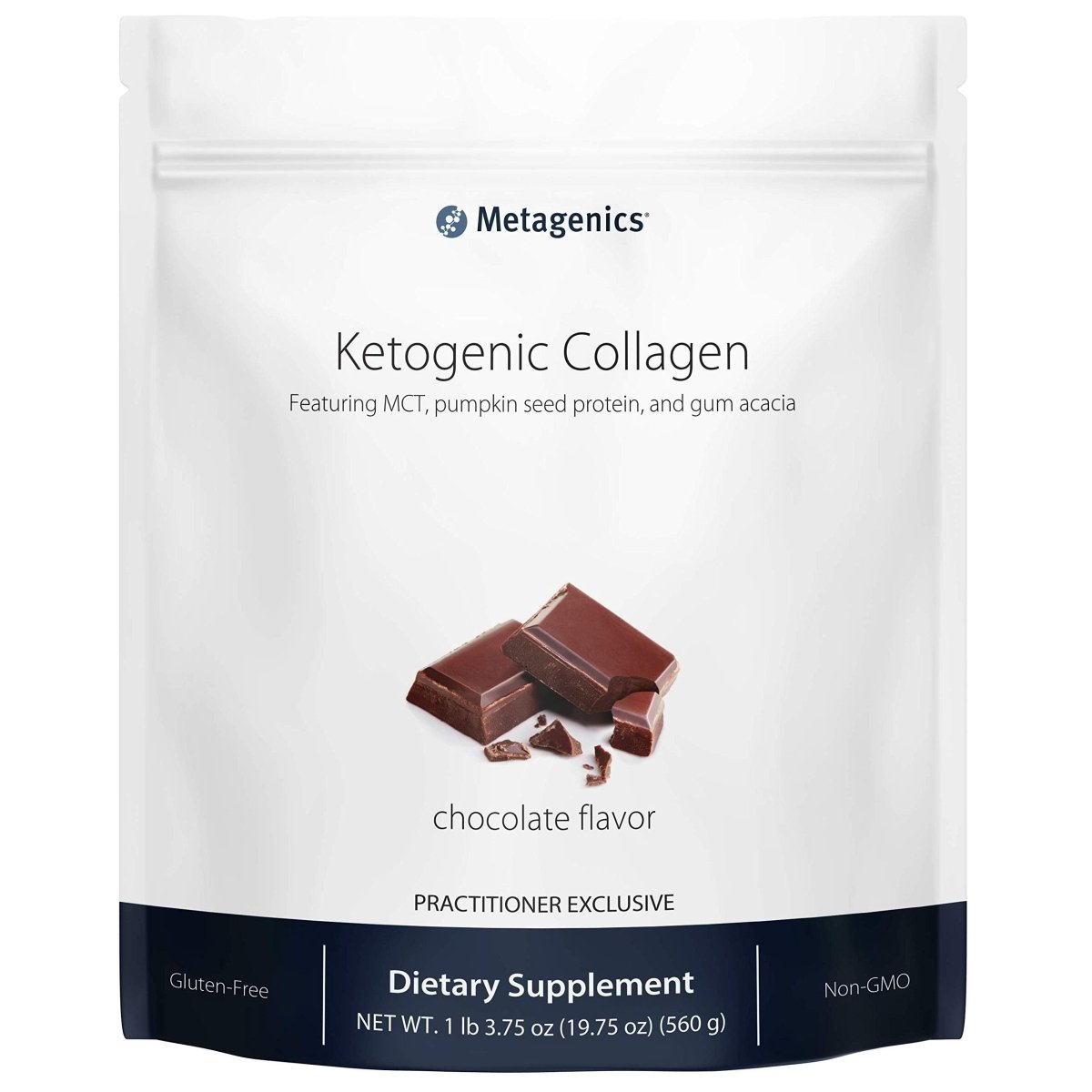 Metagenics Ketogenic Featuring MCT, Pumpkin Seed Protein, and Gum Acacia Chocolate, 14 Servings