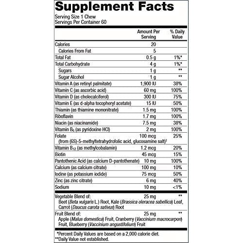 Metagenics MetaKids Multi Soft Chews 60 Servings
