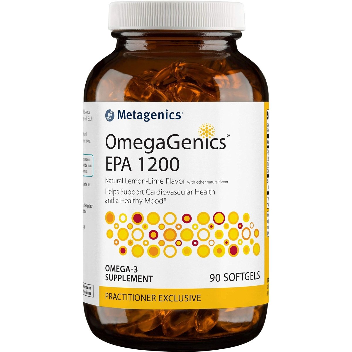 Metagenics OmegaGenics EPA 1200 Daily Supplement to Support Cardiovascular Health & Healthy Mood, 90 Count