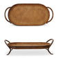 Rustic Metal Footed Tray with Handles