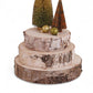 Natural Birch Wood Slice Display Risers