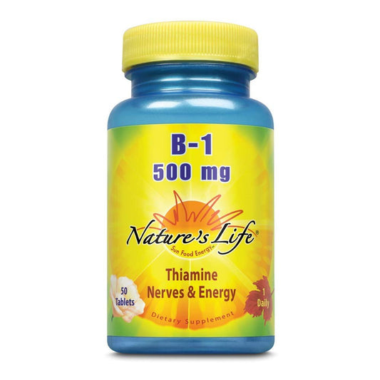 Nature's Life - Vitamin B-1 500 mg. - 50 Tablets