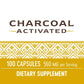 Nature's Way Activated Charcoal Supplement Gluten-Free 100 Capsules