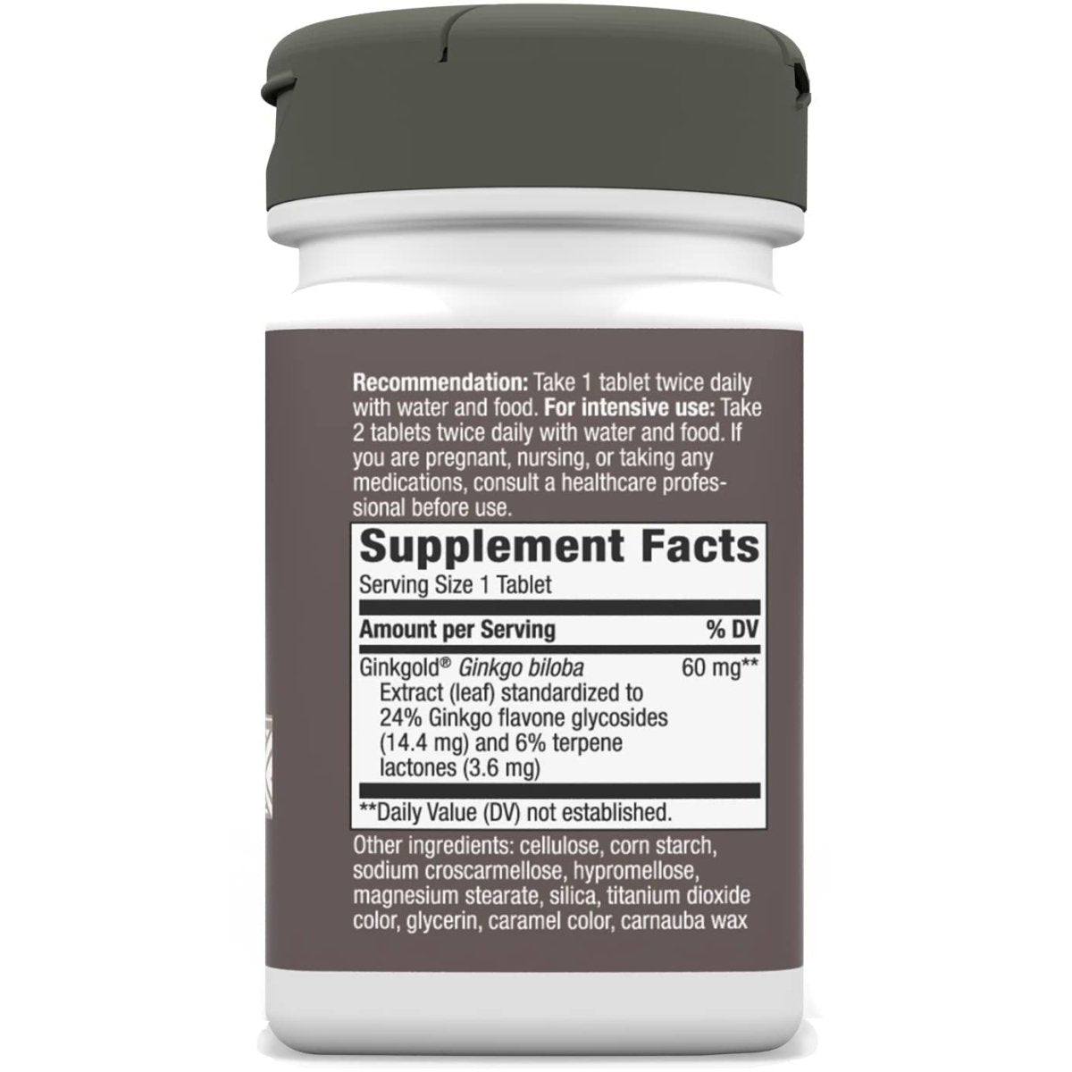 Nature's Way Advanced Ginkgold Extract - Cognitive and Memory Support - 50 Tablets