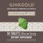 Nature's Way Advanced Ginkgold Extract - Cognitive and Memory Support - 50 Tablets