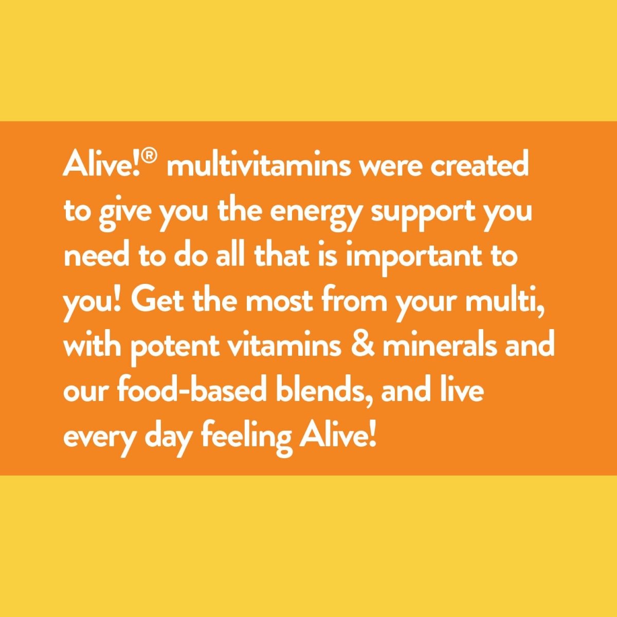 Nature's Way Alive! Daily Energy Multivitamin 22 Vitamins and Minerals 60 Tablets