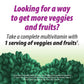 Nature's Way Alive! Garden Goodness Multivitamin for Women, 1 Serving Veggies & Fruits, with Organic Kale, High Potency B-Vitamins, 60 Tablets