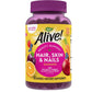 Nature's Way Alive! Hair, Skin & Nails Gummies, with Biotin and Collagen, Beauty Support, 60 Strawberry Flavored Gummies