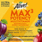 Nature's Way Alive! Max3 Potency Multivitamin, High Potency Antioxidants & B-vitamins to Support Daily Energy Metabolism, 90 Tablets