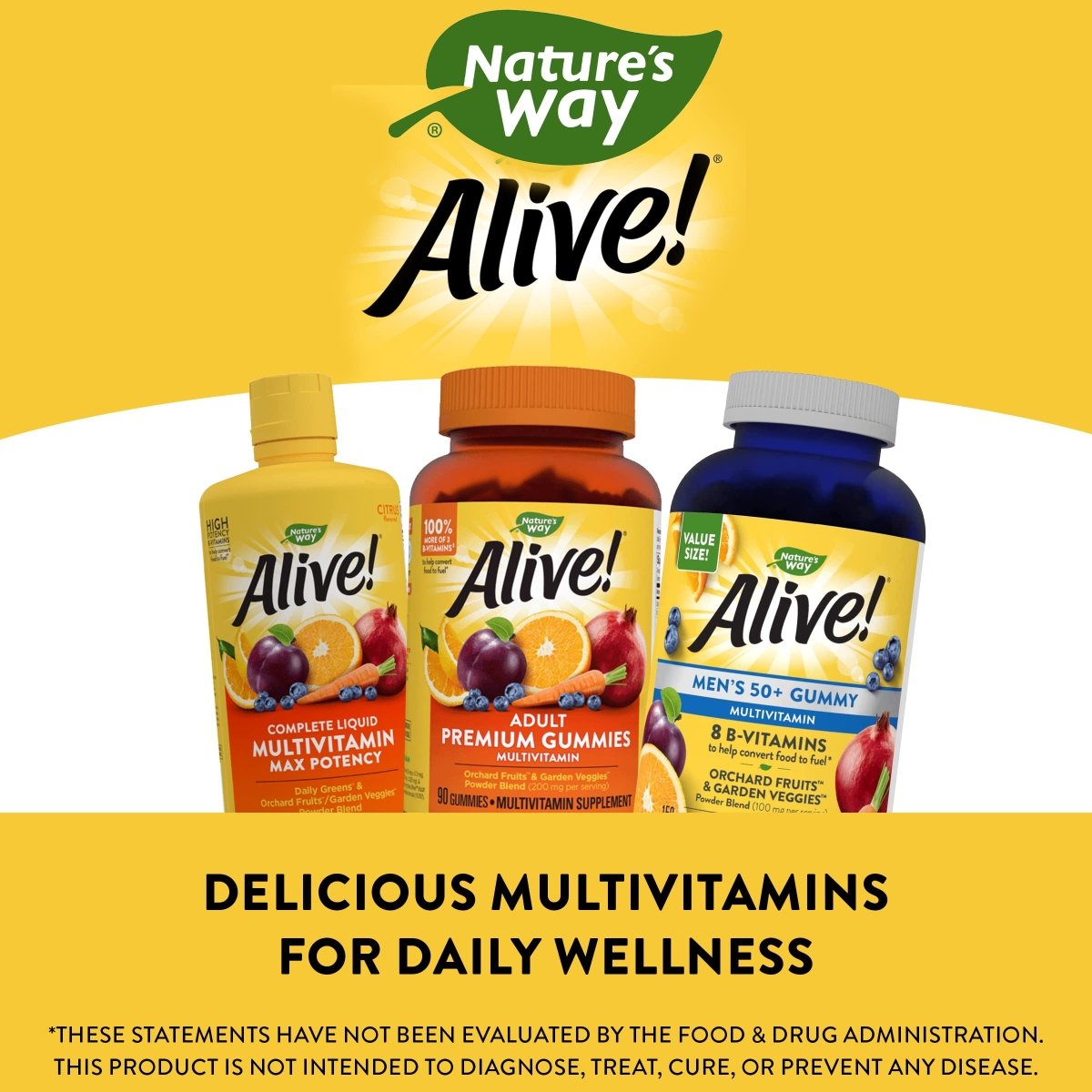 Nature's Way Alive! Men's 50+ Gummy Multivitamins