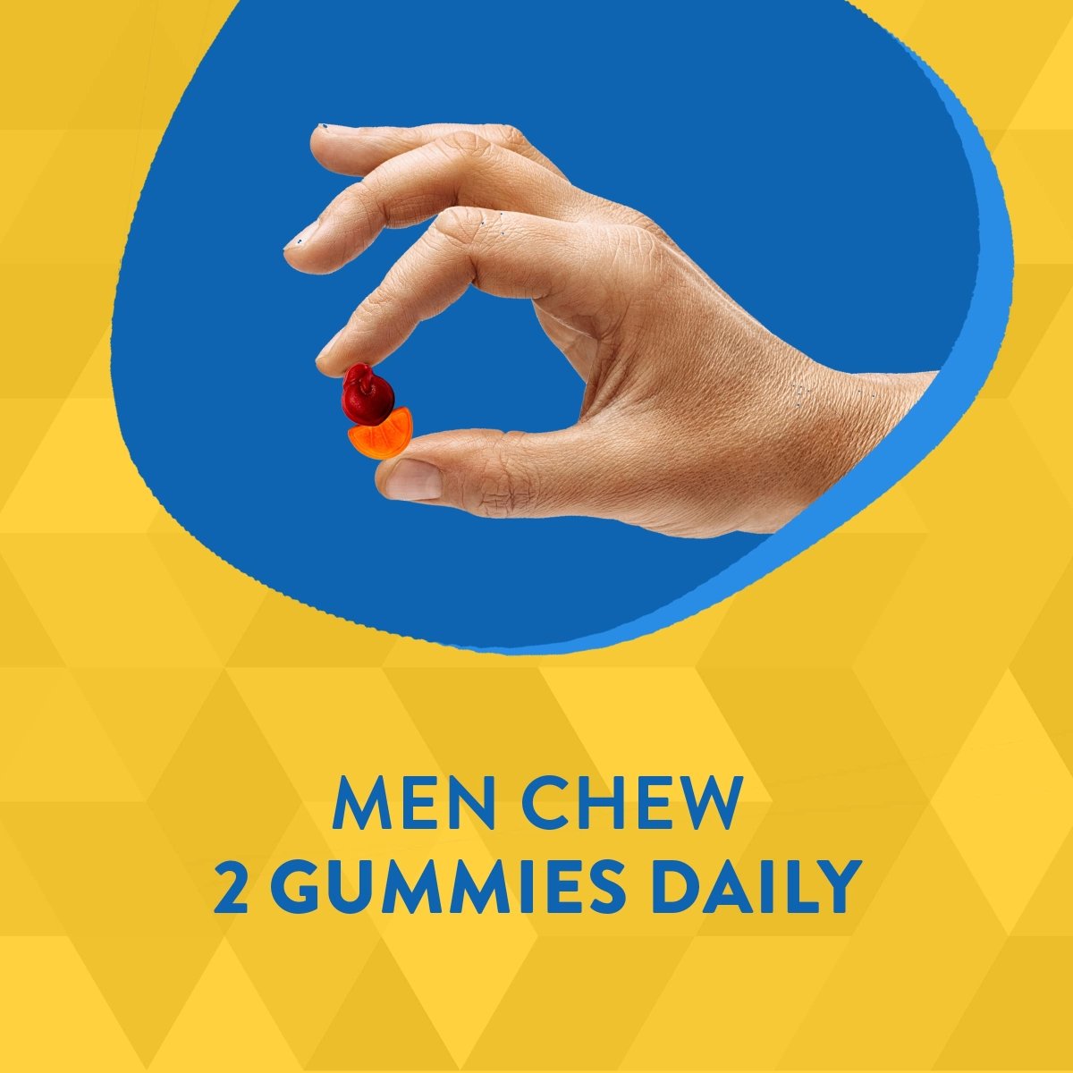 Nature's Way Alive! Men's 50+ Gummy Multivitamins, Supports Multiple Body Systems, Supports Cellular Energy, B-Vitamins, Gluten-Free, Vegetarian, Fruit Flavored, 60 Gummies