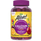 Nature's Way Alive! Premium Calcium + D3 Gummies, Supports Healthy Bones & Muscles, Strawberry and Raspberry Lemonade Flavored, 60 Gummies