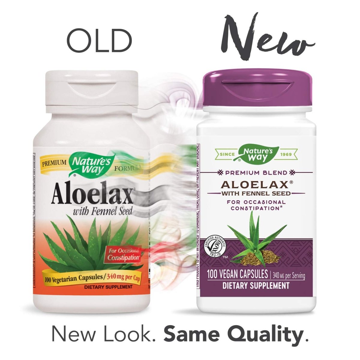 Nature's Way Aloelax, Premium Blend, with Fennel Seed, Occasional Constipation, 340 mg, Vegan, 100 Capsules