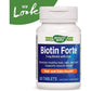 Nature's Way Biotin Forte 3mg with Zinc 60 Tablets - 2 Pack
