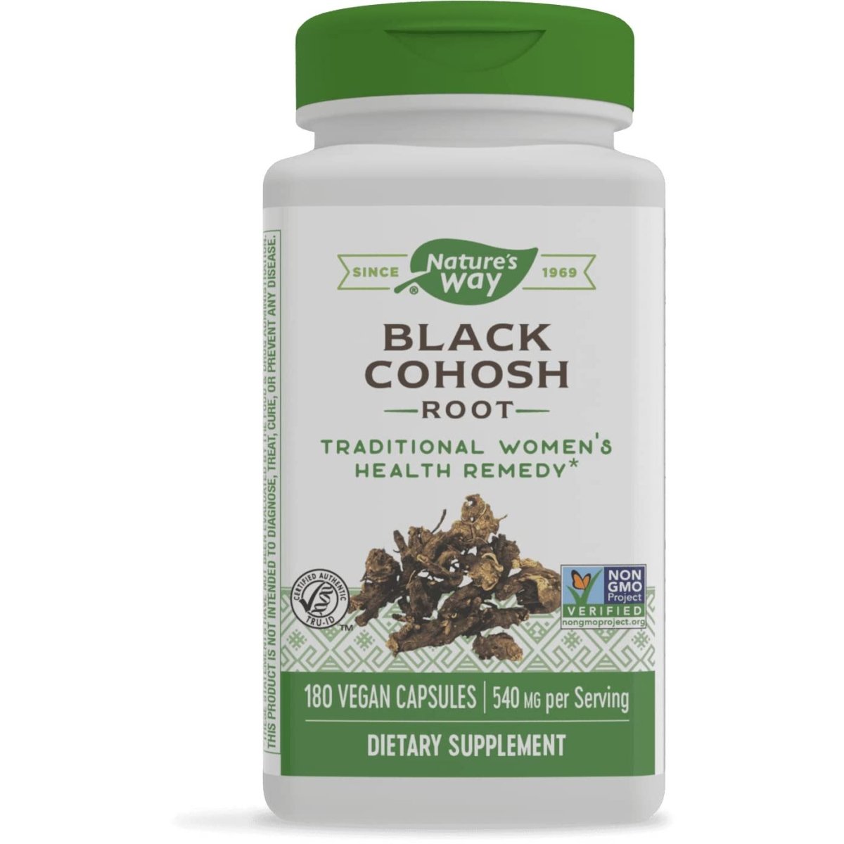 Nature's Way Black Cohosh Root, Traditional Support for Women's Health, Non-GMO Project Verified, 180 Capsules