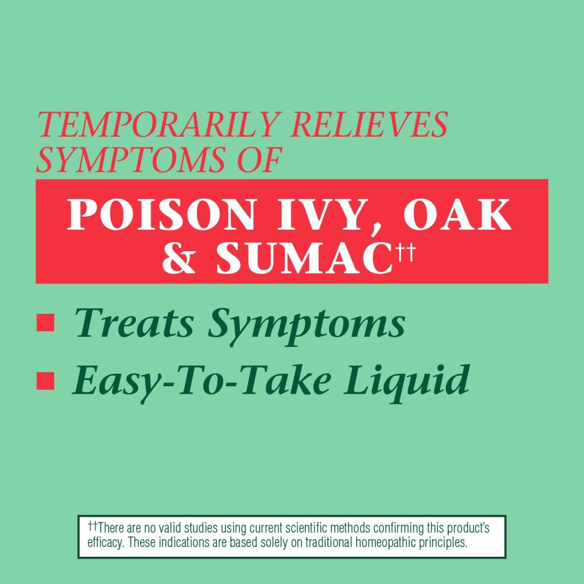 Nature's Way Boericke & Tafel Oral Ivy Liquid, Poison Ivy & Oak Treatment, Relieves Itching & Burning, 1 Fl. Oz