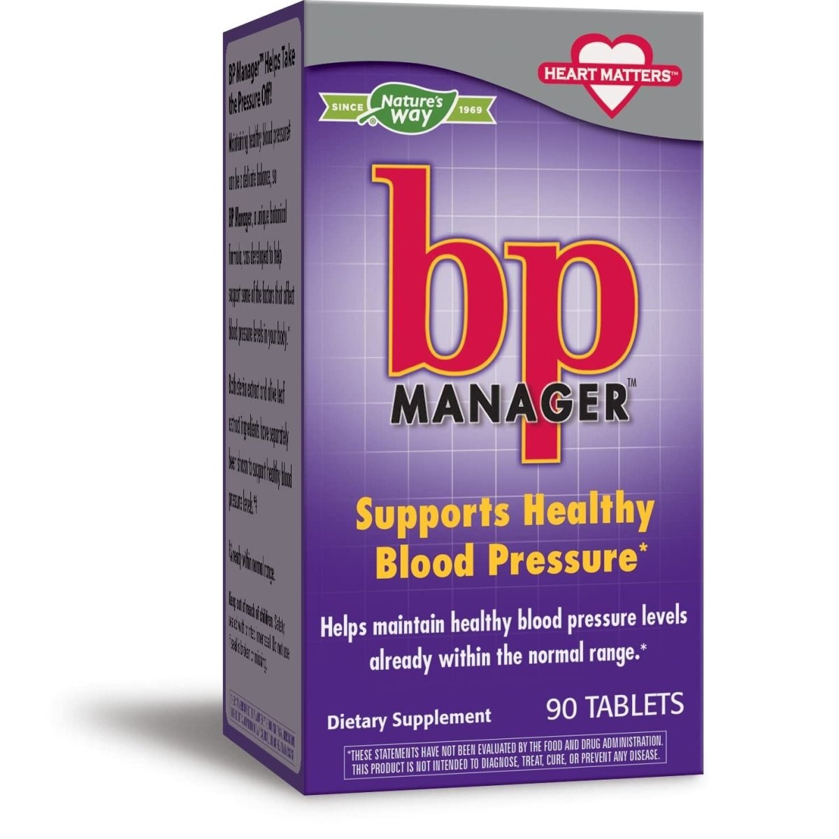 Nature's Way BP Manager Supports Healthy Blood Pressure, 90 Count