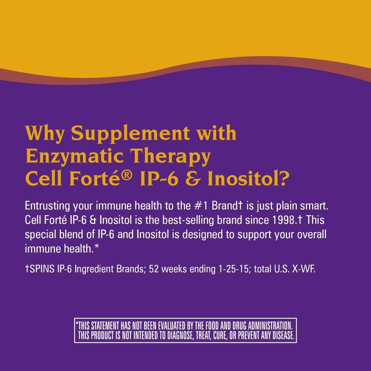 Nature's Way Cell Fort IP-6 & Inositol Supplement, Gluten-Free, Vegan, 240 Capsules
